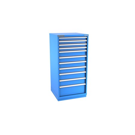 CHAMPION TOOL STORAGE Modular Drawer Cabinet, 11 Drawer, Blue, Steel, 28 in W x 28-1/2 in D x 59-1/2 in H S27001101ILCFTB-BB